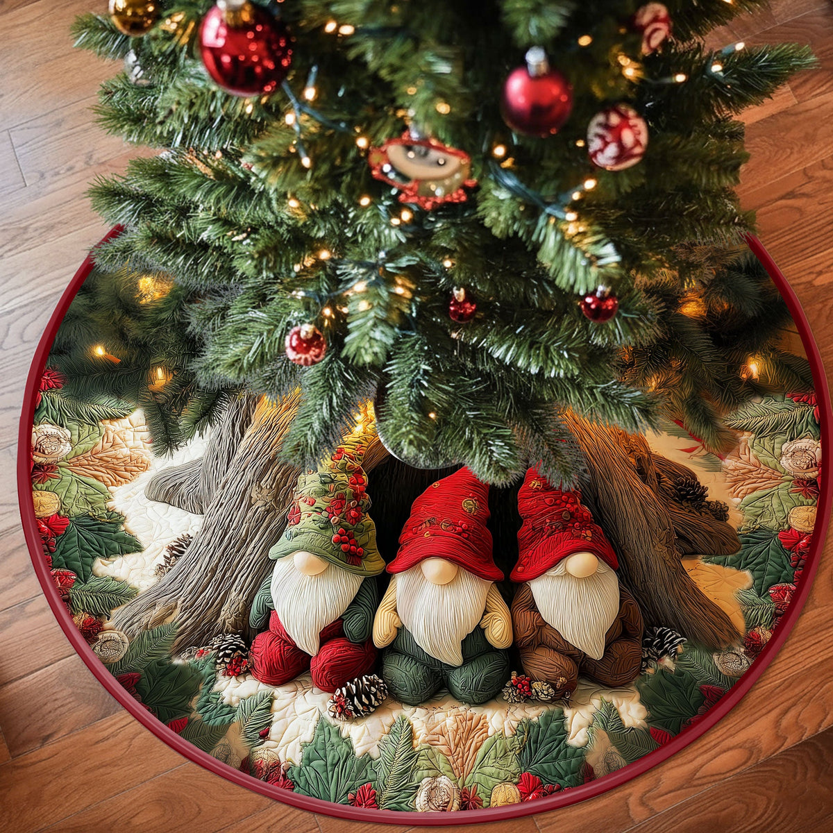 Gnomes Christmas Tree Skirt QFHH5051105
