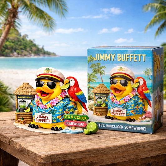 Jimmy Buffett Parrothead Rubber Duck Figure