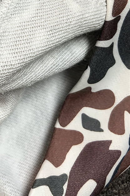 Camouflage Print Zip Hoodie