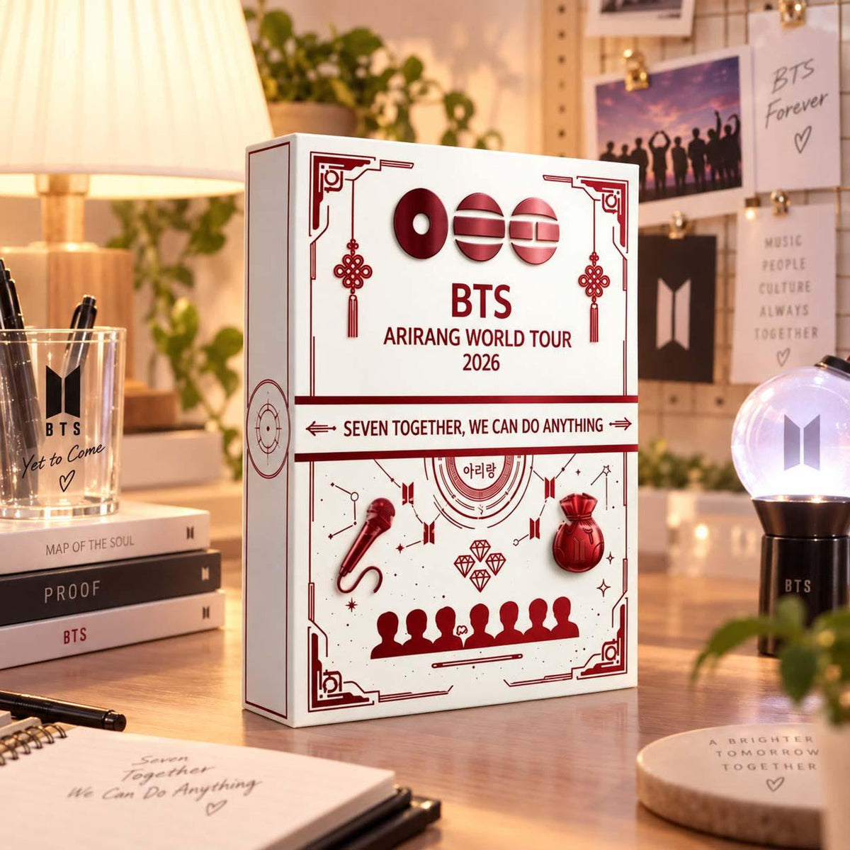 BTS World Tour 2026 Advent Calendar, Arirang 24 Day Blind Box, Kpop Charm Countdown Gift Set, Fan Collectible Christmas Gift