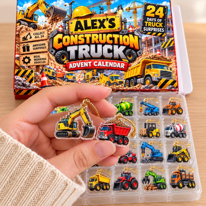 24 Days of Big Rigs - Personalized Christmas Advent Calendar