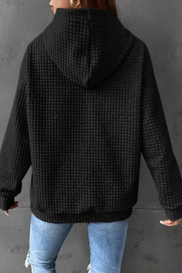 Waffle Texture Hoodie