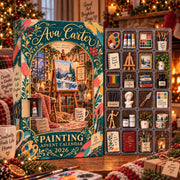 Personalized Painting Advent Calendar, Artist Christmas Countdown Box, Custom Name Art Lover Gift, 24 Days Creative Holiday Calendar