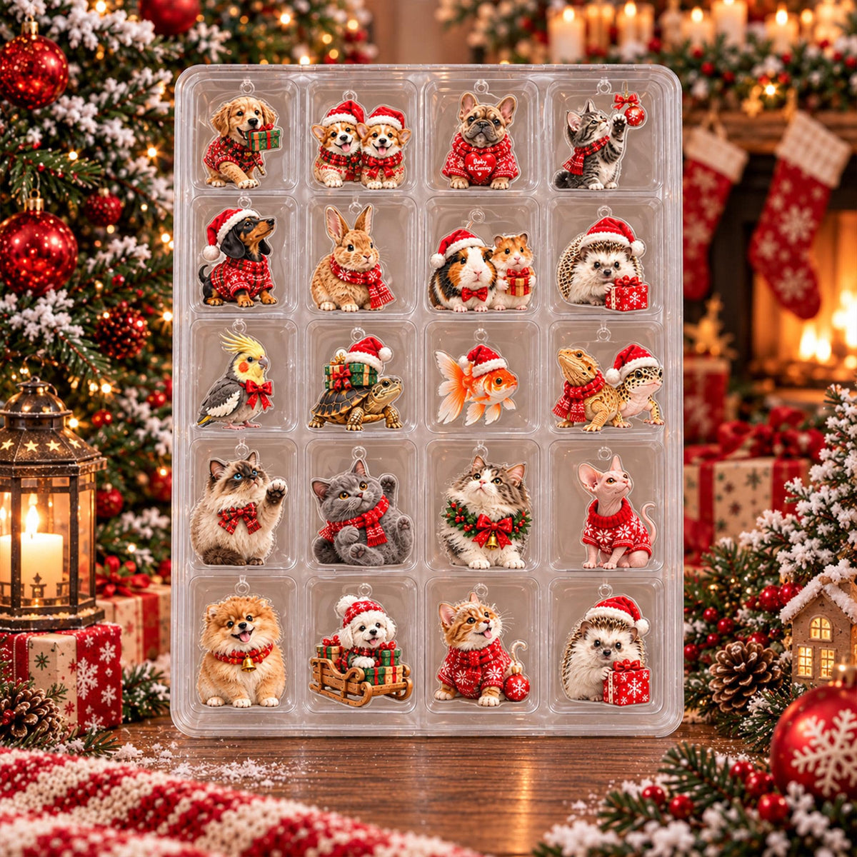 Pet Village 2026 Christmas Advent Calendar: 24-Day Countdown Keepsake Box (Blind Box)