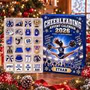 Personalized Cheerleading Advent Calendar: Custom Name 24 Day Cheer Blind Box