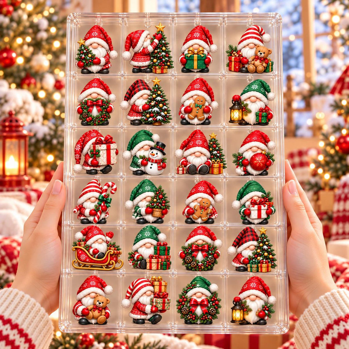 Personalized Gnome Advent Calendar 2026, Christmas Gnome Blind Box, 24 Day Holiday Countdown