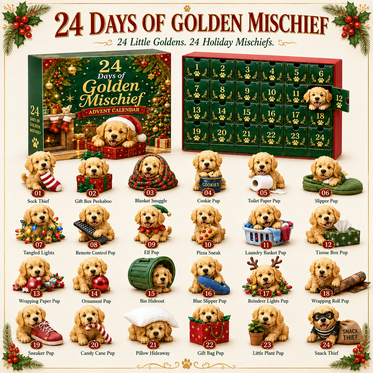 24 Days of Day of Golden Mischief - 2026 Advent Calendar