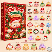 Dumpling Squishy Advent Calendar 2026 | 24 Day Christmas Countdown with Personalized 2D Ornament
