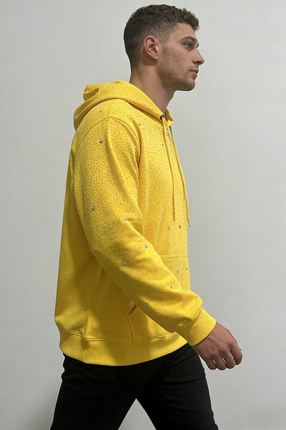 Sexy Crystal Star Hooded Pullover Hoodie