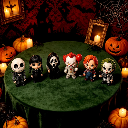 Halloween Box Advent Calendar 24 Days Horror Mini Figurines Countdown Box, Spooky Movie Character Toy Blind Box, Halloween Gift for her