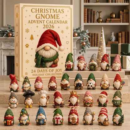 2026 Christmas Gnome Advent Calendar: 24 Joyful Gnomes