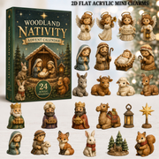 Woodland Nativity Advent Calendar 2026 - 24-Day Festive Countdown, Acrylic Charms Blind Box - Gift For Family & Friends