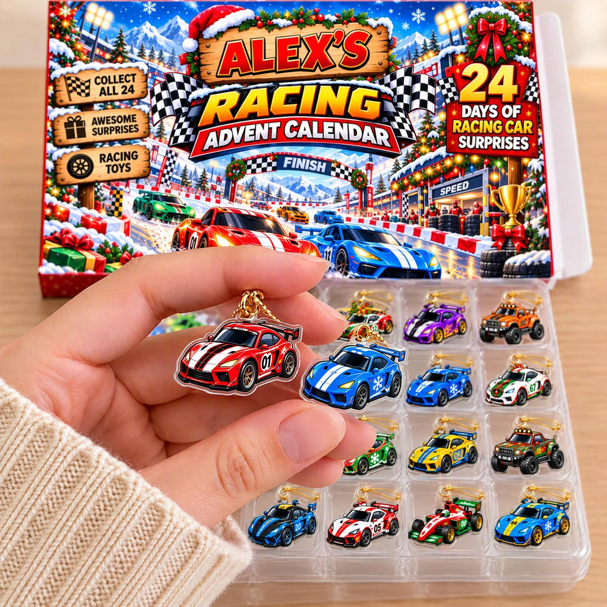 The Grand Prix to Christmas - Personalized Christmas Advent Calendar