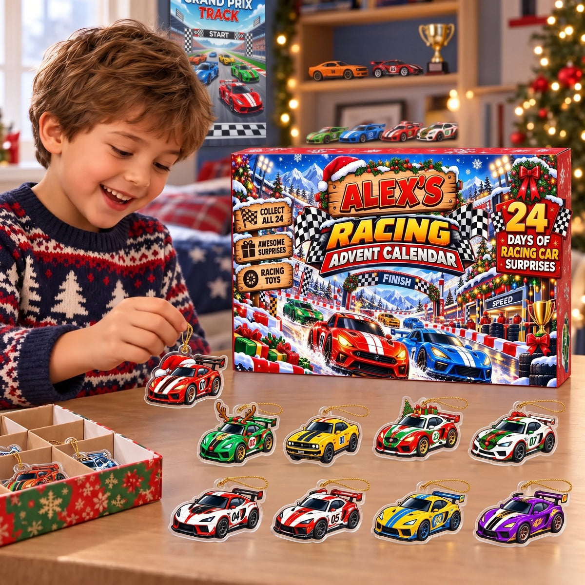 The Grand Prix to Christmas - Personalized Christmas Advent Calendar