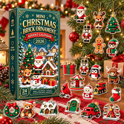 24-Day Mini Christmas - Flat Ornament Advent Calendar