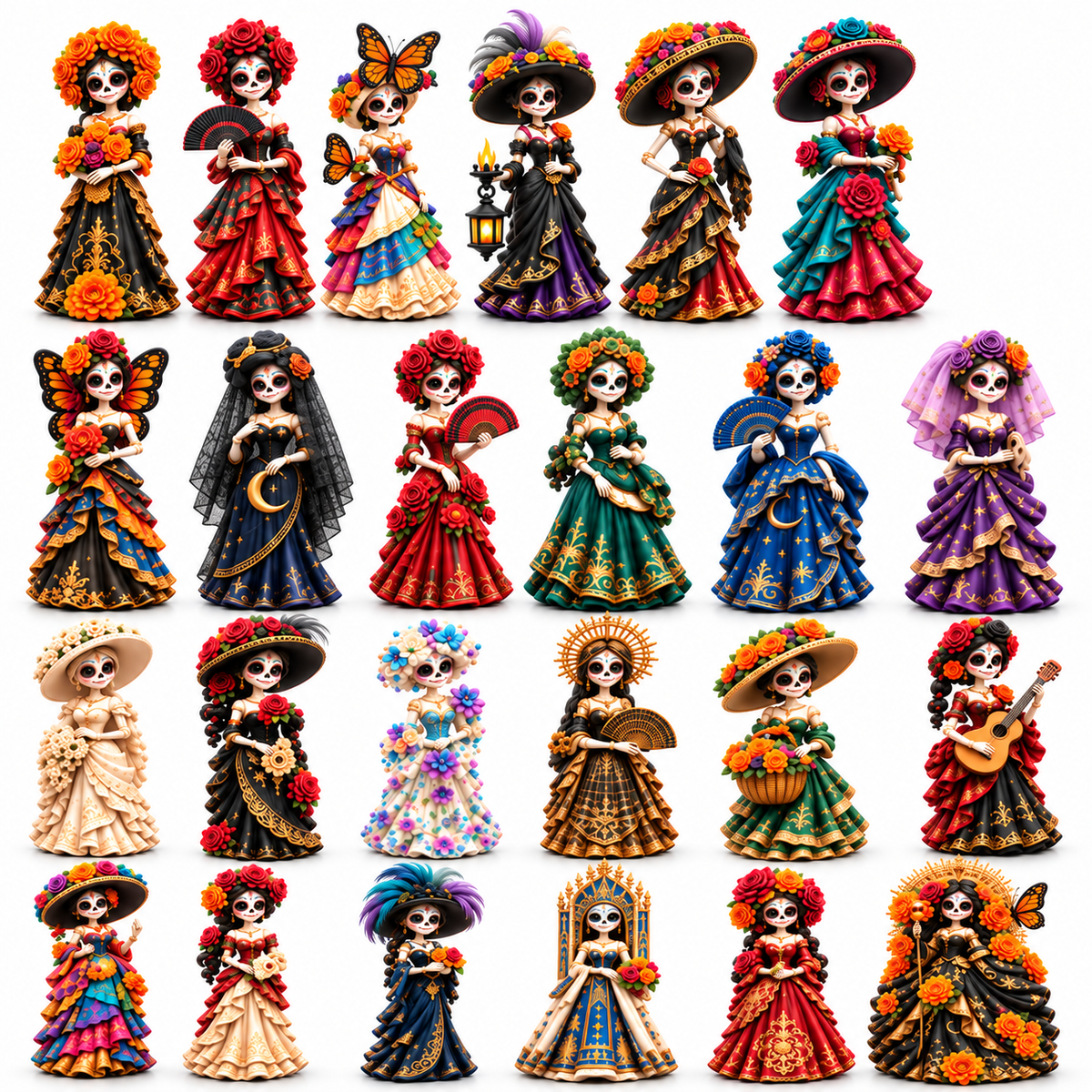 24 Days of Day of the Dead Marigold Catrina Atelier - Advent Calendar 2026