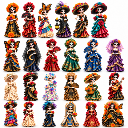 24 Days of Day of the Dead Marigold Catrina Atelier - Advent Calendar 2026