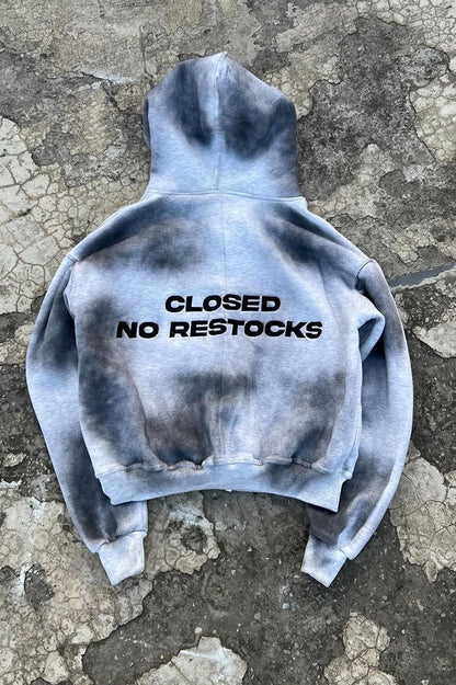 Plaid Letter Pullover Hoodie