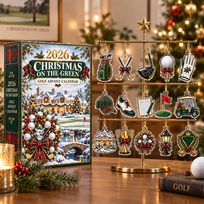 2026 Golf Christmas Advent Calendar With 24 Unique Ornaments, Festive Holiday Decor For Golfers, Sports Themed Countdown Gift