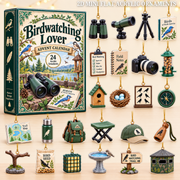 Birdwatching Lover Advent Calendar 2026 - 24-Day Festive Countdown, Acrylic Charms Blind Box - Gift For Outdoor Hobby Lovers