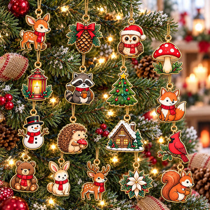 Woodland Christmas Advent Calendar 2026, Forest Animal Countdown, Christmas Decor, Woodland Holiday Gift, Nature Lover Ornament Set