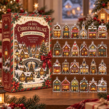 24-Day Christmas Village Advent Calendar House Charms