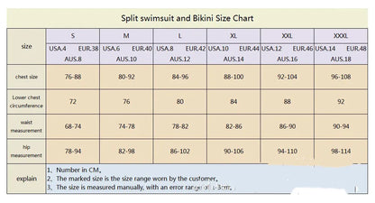 Women's Mesh Rope 3-Piece Colorful Bikini Swimsuit