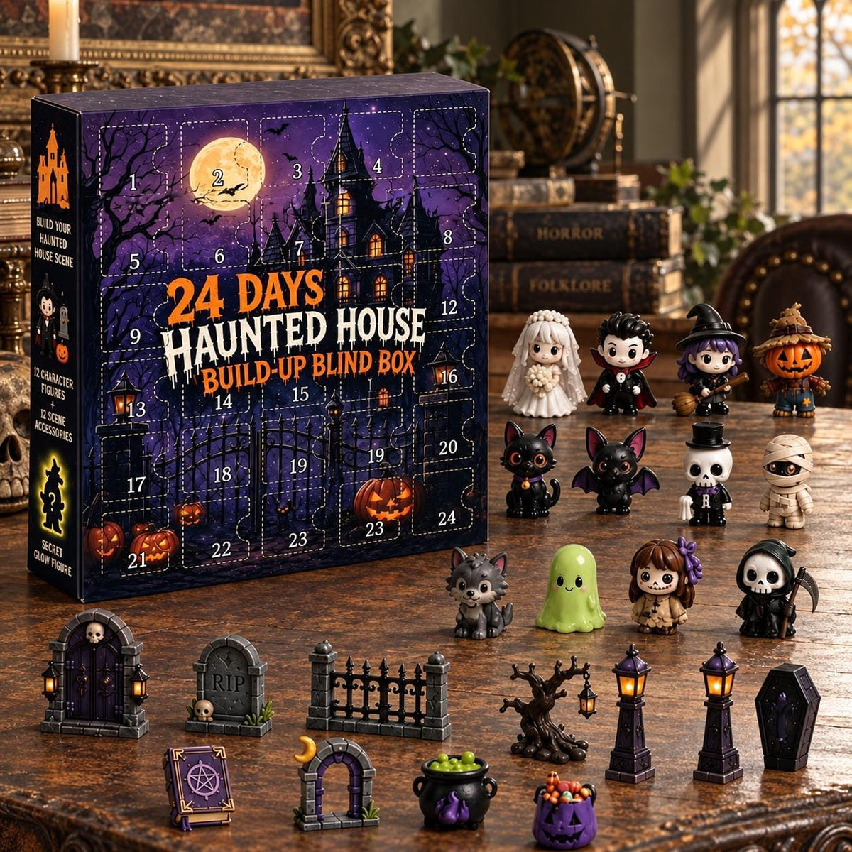 24 Days Haunted House Blind Box Advent Calendar 2026