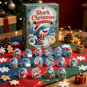 Shark Advent Calendar 2026, 24 Days Xmas Countdown, Mini Acrylic Shark Ornaments, Ocean Animal Tree Decor, Kids Holiday Advent Gift Set