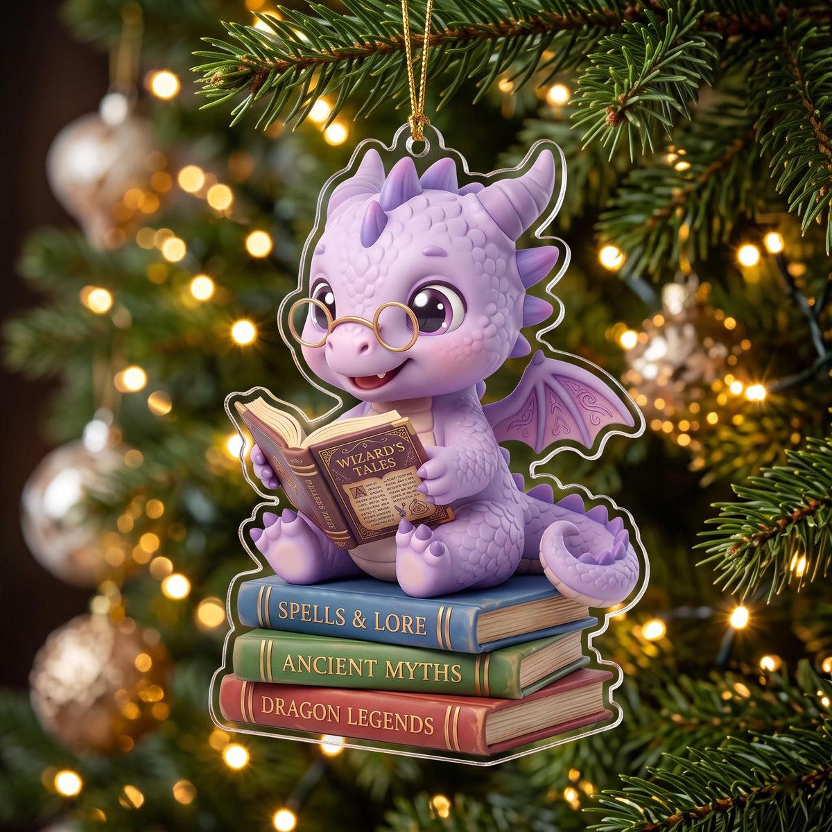 Dragon Dragon Library Advent Calendar 2026, 24 2D Dragon Charms Blind Box, Dragon Lovers Gift, 24 Day Reading Countdown For Book Lover