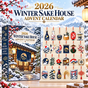 2026 Winter Sake House Advent Calendar, Japanese Winter Holiday Countdown, Unique Christmas Gift With 24 Collectible Charms