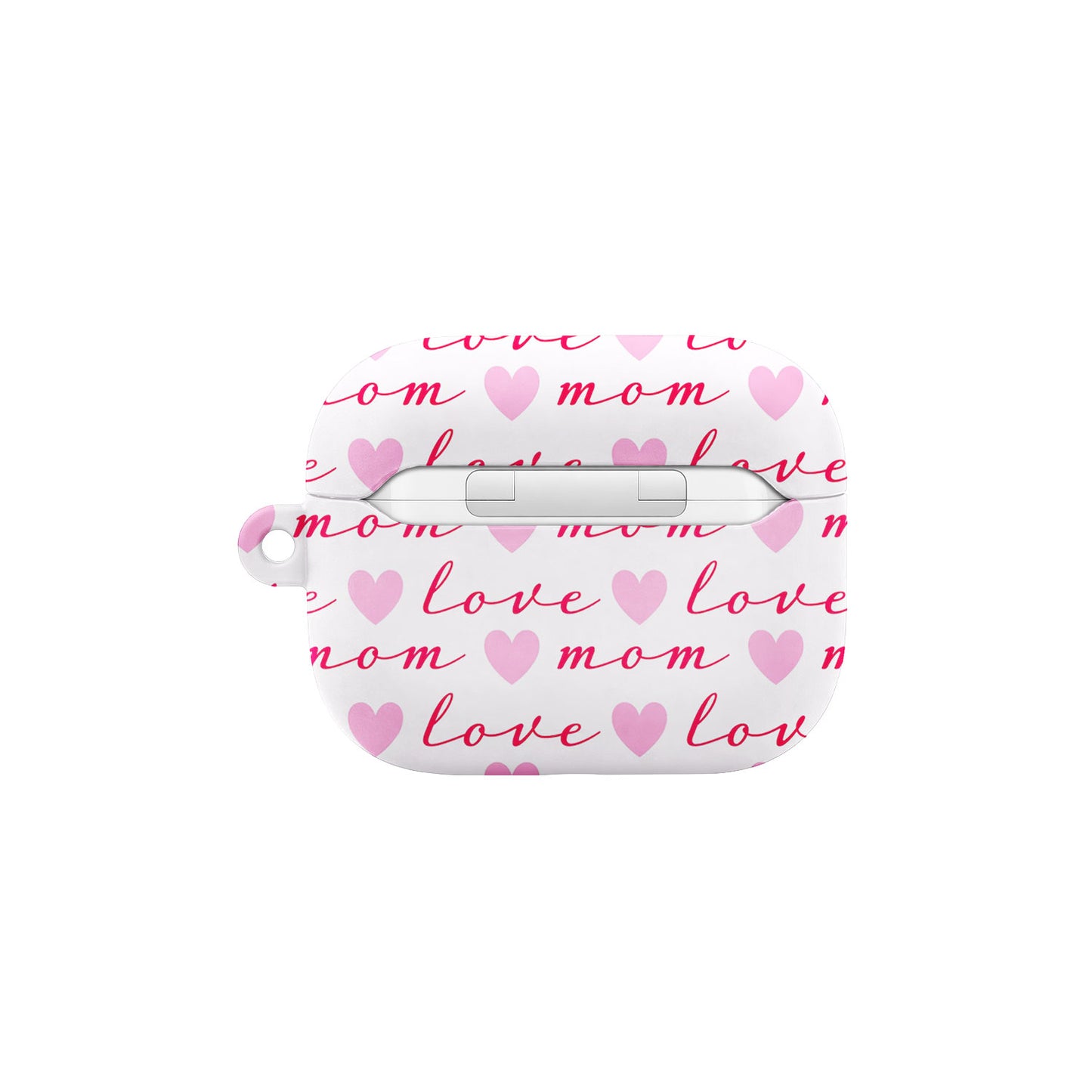Love Mom Heart Pattern AirPods Case