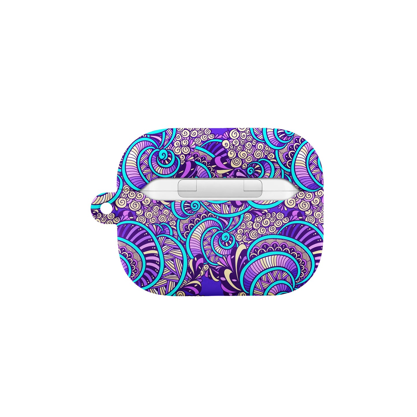Purple Teal Mandala AirPods Case