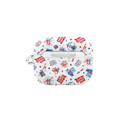 America 250 Semiquincentennial Earbud Airpod Case Cover