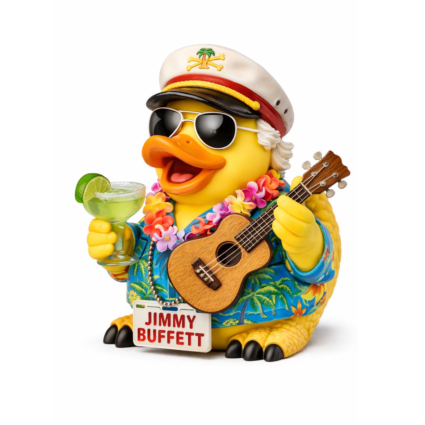 Jimmy Buffett Parrothead Rubber Duck Figurine