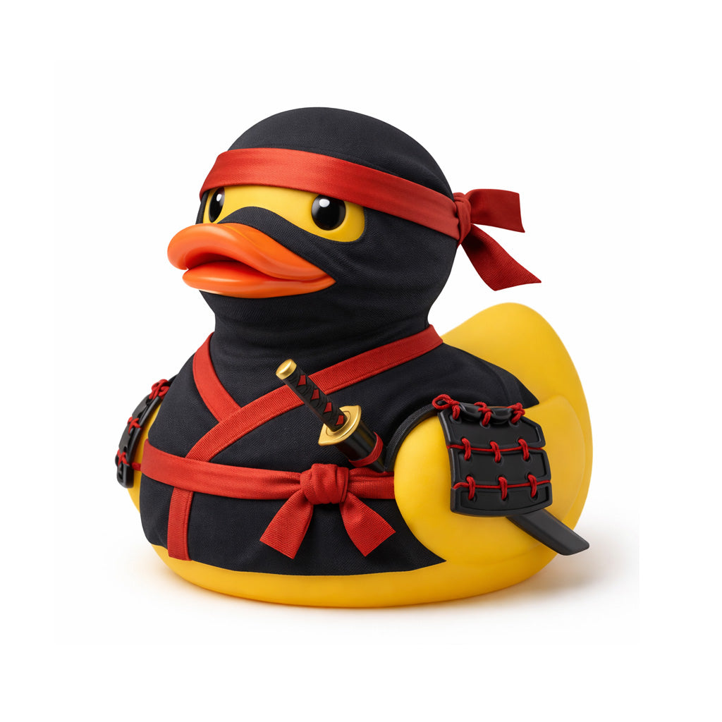 Ninja Warrior Rubber Duck with Katana