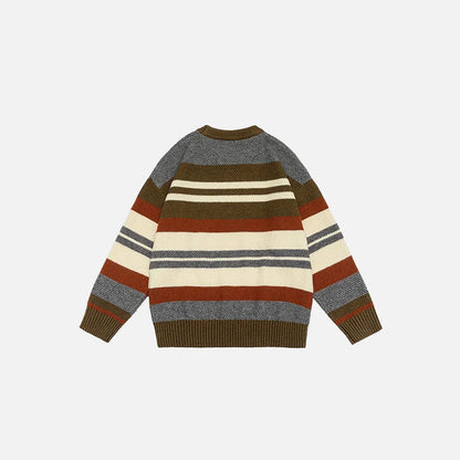 Retro Multi-Stripe Sweater