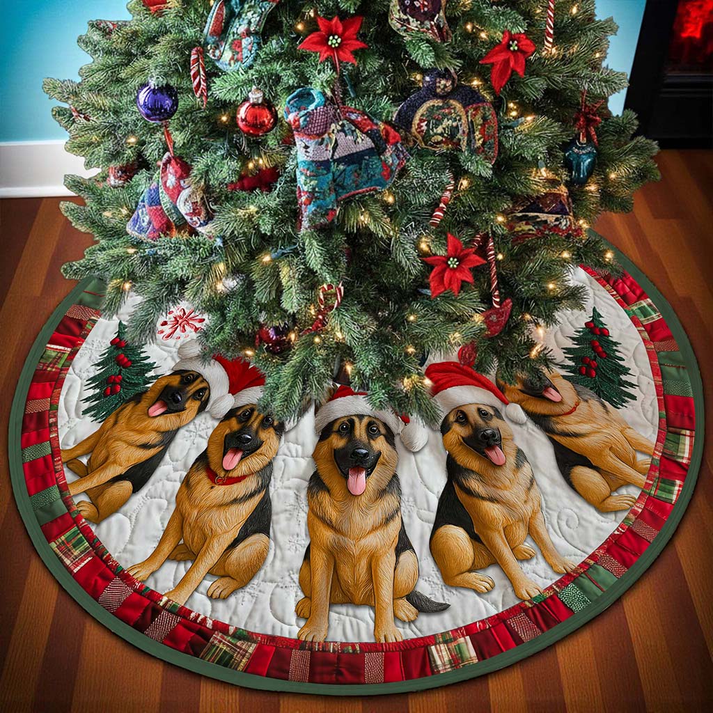 German Shepherd Christmas Tree Skirt UKHA5061101