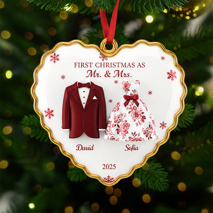 Personalized Gifts For Newlyweds Christmas Ornament 02pgta260925
