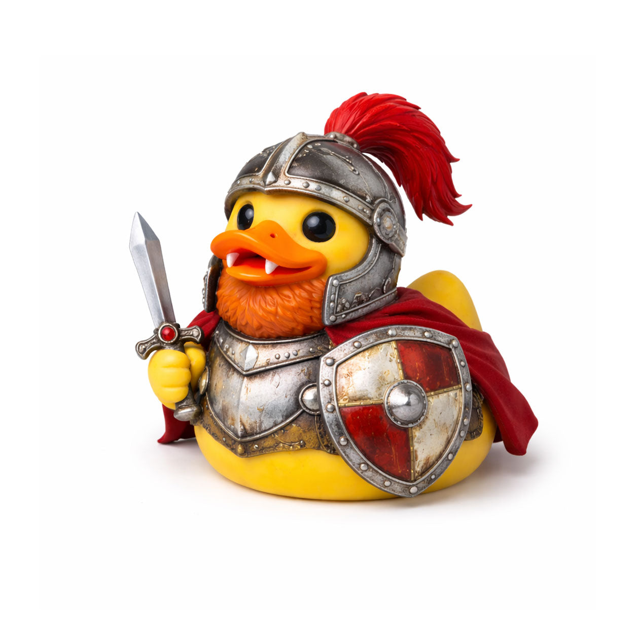 Medieval Knight Bearded Rubber Duck Collectible