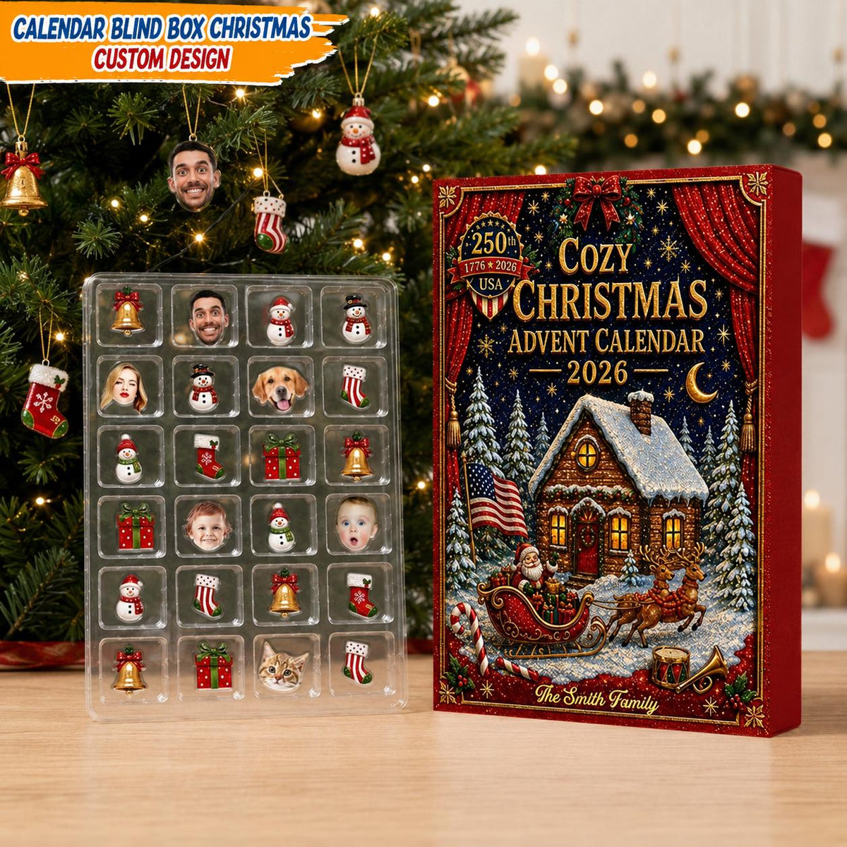 Custom Photo Cozy Christmas Advent Calendar 2026