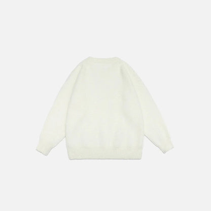 Fuzzy Cozy Knitted Sweater