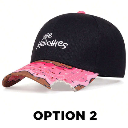 Embroidered Donut Hip Hop Baseball Cap