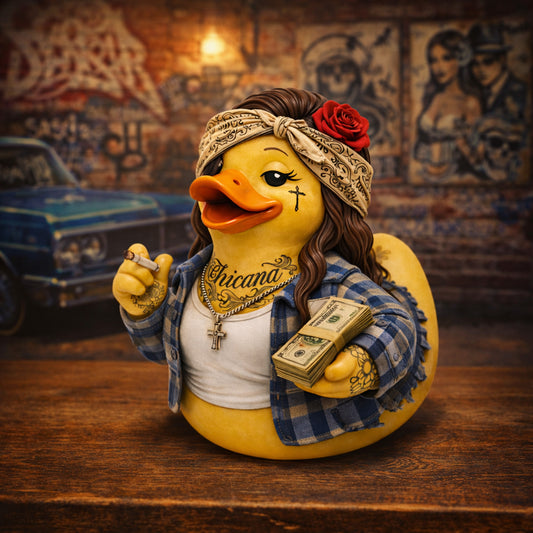 Chicana Tattooed Rubber Duck Collectible