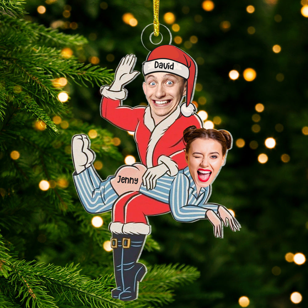 Custom Photo Gifts For Couple Christmas Ornament 05ohtn141024