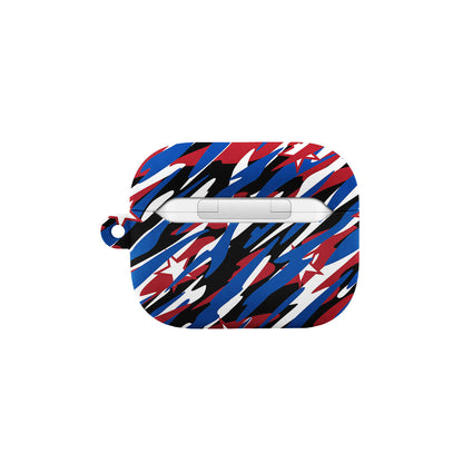 Red White Blue Star Camo AirPods Case