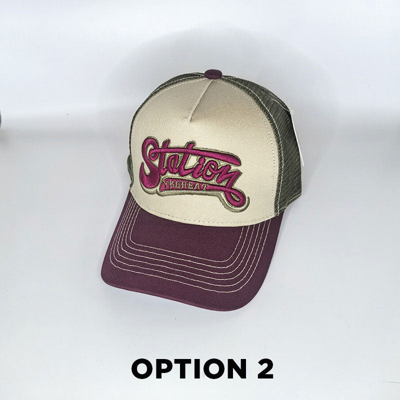 Motorcycle Hip-Hop Embroidered Mesh Baseball Cap