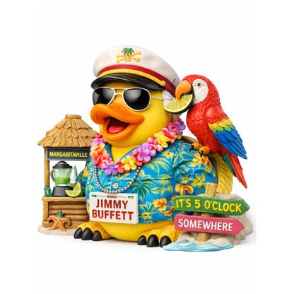 Jimmy Buffett Parrothead Rubber Duck Figure