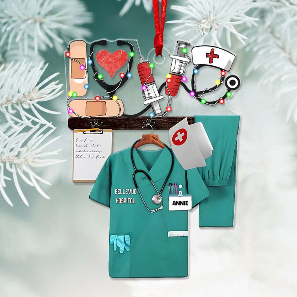 Personalized Gifts For Nurse Christmas Ornament 02OHLU161024