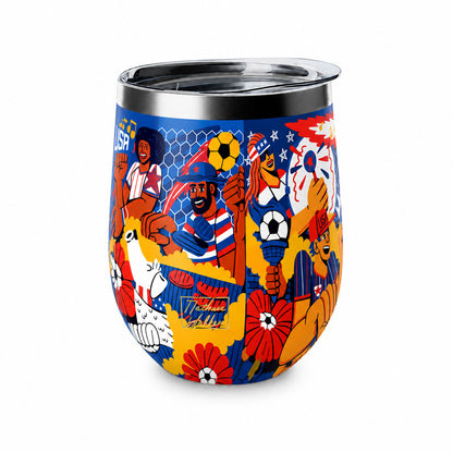 USA Soccer Fans Insulated Wine Tumbler